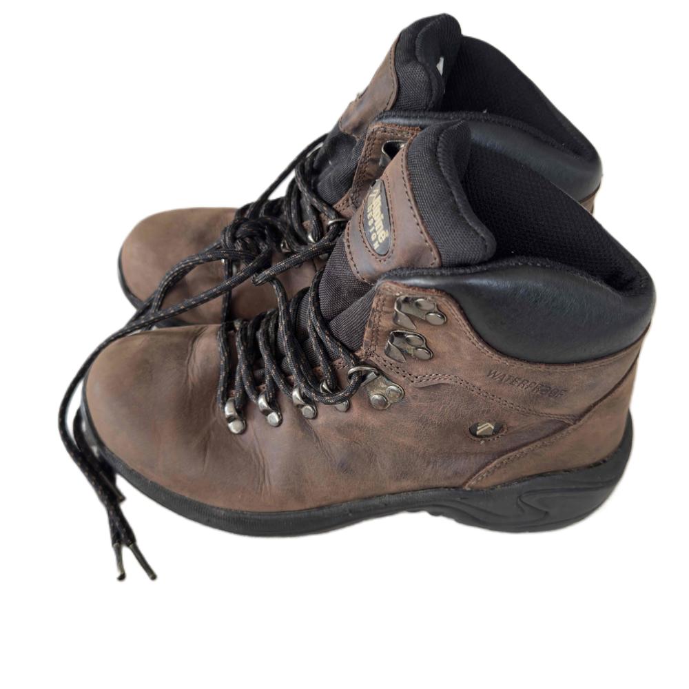 Alpine Design Boots US 8 Durable Waterproof Weatherproof Leather Rubber Brown